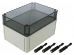 Enclosure: multipurpose | X: 130mm | Y: 180mm | Z: 111mm | TK PS | grey
