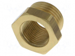 Thread adapter | brass | Int.thread: G 3/8" | Ext.thread: G 1/2"