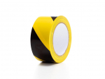 PVC marking tape 5cm x 33m - Black/Yellow