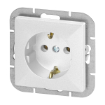 Uued tooted // Gniazdo pojedyncze p/t 2P+Z Schuko Pearl, 16A, 250V, PT-17P, biały
