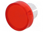 Actuator lens | 16mm | 51 | red | plastic | Face dim: &Oslash;15.8mm