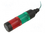 Signalling column | red/green | LED | 24VDC | 24VAC | HBJD-40 | 40mm