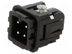 Connector: HDC | contact insert | male | CK | PIN: 3 | 10A | 600V | 3+PE