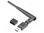 PC extension card: WiFi network | USB A plug | USB 2.0 | black
