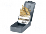 Drill set | for metal | metal,steel | 19pcs.
