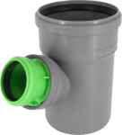 Adjustable sewer tee 110x50>45-88 grey-green