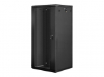Servers Lanberg  Rack cabinet 19" wall-mount 27U/600x600 (flat pack) V2, black |