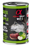 ALPHA SPIRIT WET Duck with apple - wet dog food - 400g