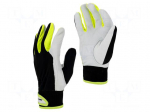 Protective gloves | Size: 8 | black/yellow | tag