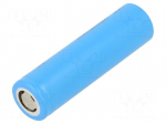 Re-battery: Li-Ion | MR18650 | 3.6V | 2550mAh | &Oslash;18.4x65.1mm | 7.6A
