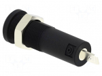 Laboratory connector: 4mm banana | socket | 10A | black | insulated