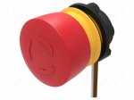 Switch: emergency stop | 22mm | Stabl.pos: 2 | NC | red | none | mushroom