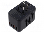Power supply: switching | mains,universal,plug-in | 5&divide;20VDC | 65W