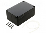 Enclosure: multipurpose | X: 70mm | Y: 105mm | Z: 45mm | ABS | black | IP65