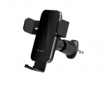 Auto charger Wozinsky WEDZ-3Y8S clamp car holder with 15W inductive charger for phone on the air vent Black