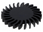 Heatsink | LED | &Oslash;: 85mm | H: 10mm | 2.25K/W | Colour: black