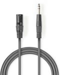 Cable Nedis XLR M - 6.35mm M 5m