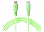 Cable | USB 2.0 | Apple Lightning plug,USB C plug | nickel plated