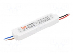 Power supply: switched-mode | LED | 18W | 12VDC | 1.5A | 180&divide;264VAC