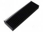 Heatsink: extruded | grilled | black | L: 75mm | W: 250mm | H: 28mm