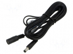 Cable | 2x0.52mm2 | DC 5,5/2,5 plug,DC 5,5/2,5 socket | straight