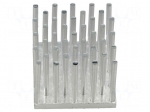 Heatsink: extruded | grilled | natural | L: 36mm | W: 36mm | H: 30mm | raw
