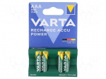 Re-battery: Ni-MH | AAA,R3 | 1.2V | 800mAh | LONGLIFE | Package: blister