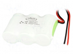 Re-battery: Ni-MH | C | 3.6V | 4000mAh | 250mm leads | 77x51x25.5mm