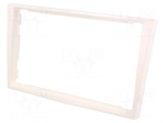 Radio mounting frame | Opel | 2 DIN | white (pearl)