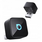 Wireless CarPlay and Android Auto adapter Ottocast T2 Mini Slim, Black &mdash; compact in-car multimedia dongle