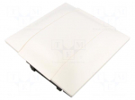 Enclosure: for modular components | IP40 | plaster embedded | white