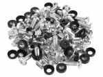 Assembling kit | grey | washer,screw | Standard: 19" | 50pcs.