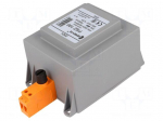 Transformer: mains | 100VA | 230VAC | 24V | Leads: terminal block | IP30