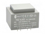 Transformer: encapsulated | 4VA | 230VAC | 6V | 6V | 333.3mA | 333.3mA