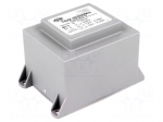 Transformer: encapsulated | 55VA | 230VAC | 12V | 12V | 2.29A | 2.29A