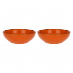 Set of 2 Concerto Arancione Salad Bowls - Orange, 26 cm