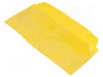 Document pocket | W: 230mm | H: 100mm | yellow | magnetic | Size: 1/3 A4