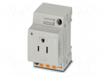Connector: AC supply | socket | female | 15A | PIN: 3 | push-in | grey
