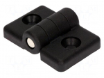 Hinge | Width: 54mm | technopolymer (PA) | black | H: 36mm
