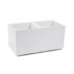 FLOWERPOT PLASTIC KARO 80X40X40CM CREAM