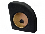Car loudspeaker enclosure | MDF | black | textil | 15l | 250mm | 272mm