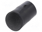 Heat shrink boot | angular,glued | black | elastomer | -75&divide;150&deg;C