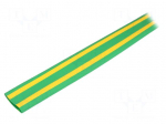 Heat shrink sleeve | thin walled | 3: 1 | 12mm | L: 30m | yellow-green