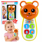 M&auml;nguala | PC | Konsoolid | Tarvikud // M&auml;nguasjad ja m&auml;ngud lastele // Interaktywny Telefon Dla Dzieci Miś Z Lusterkiem Grzechotka Światła Dźwięk