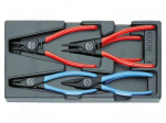Tools set: pliers | insert | for circlip