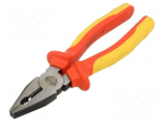Pliers | insulated,universal | 200mm | Chrom-vanadium steel