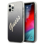 Guess GUHCP12LPCUGLSBK Glitter Gradient Script Hardcase for iPhone 12 Pro Max 6,7" / black