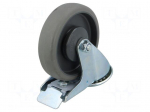 Transport wheel | &Oslash;: 125mm | W: 32mm | H: 156mm | torsional with lock