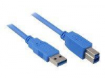 Sharkoon Kabel USB 3.0 A-B black 5m