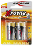 Ansmann X-Power C Alkaline Batteries, 2-Pack